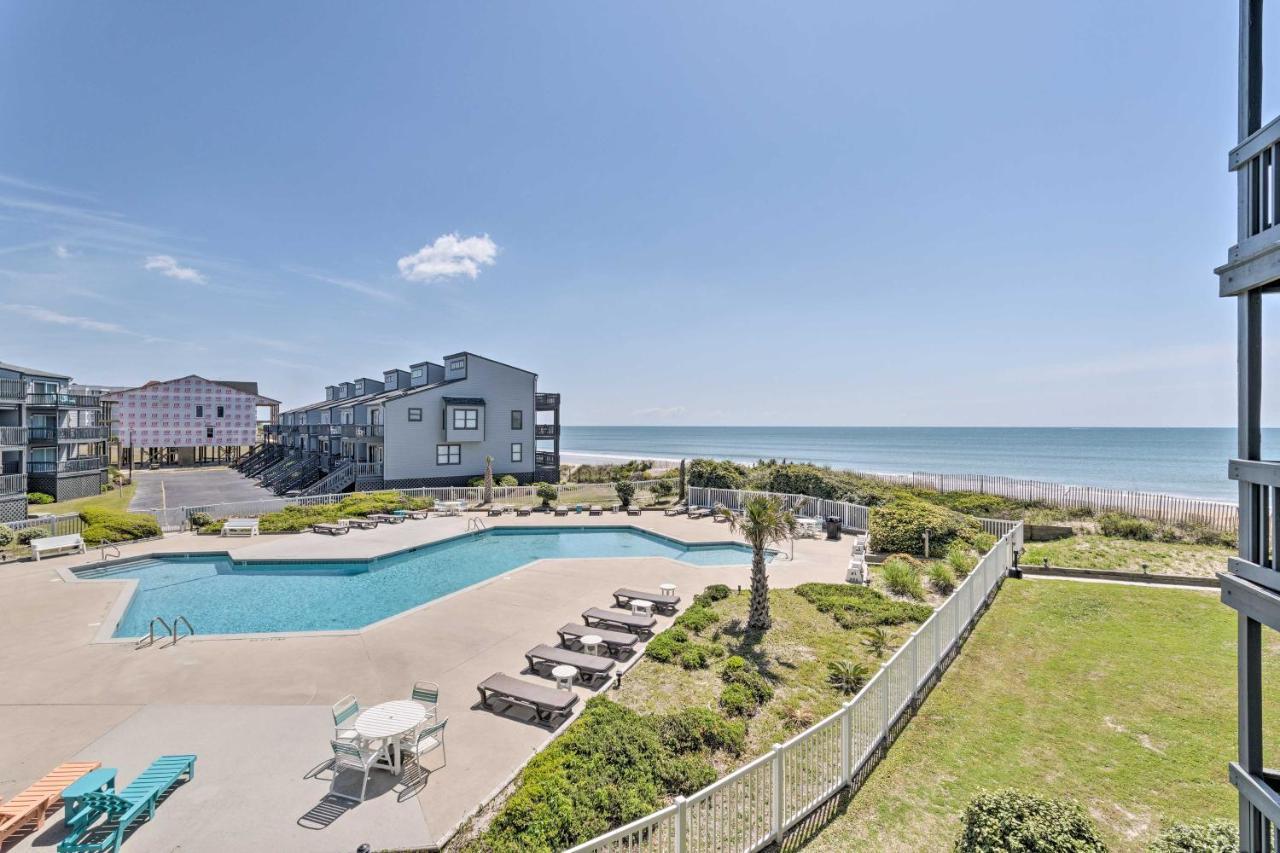 N Topsail Beach Oceanfront Condo With Pool! North Topsail Beach Exterior photo