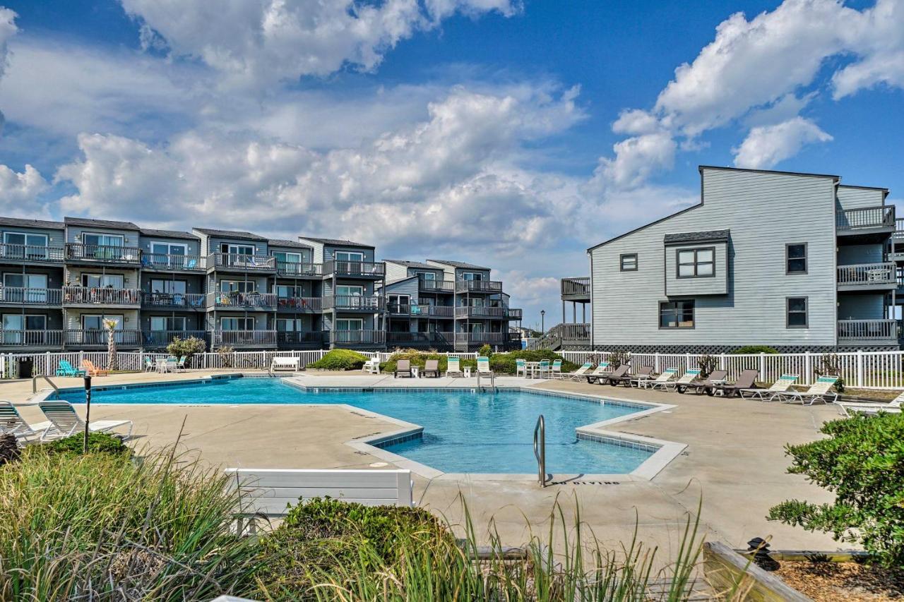 N Topsail Beach Oceanfront Condo With Pool! North Topsail Beach Exterior photo